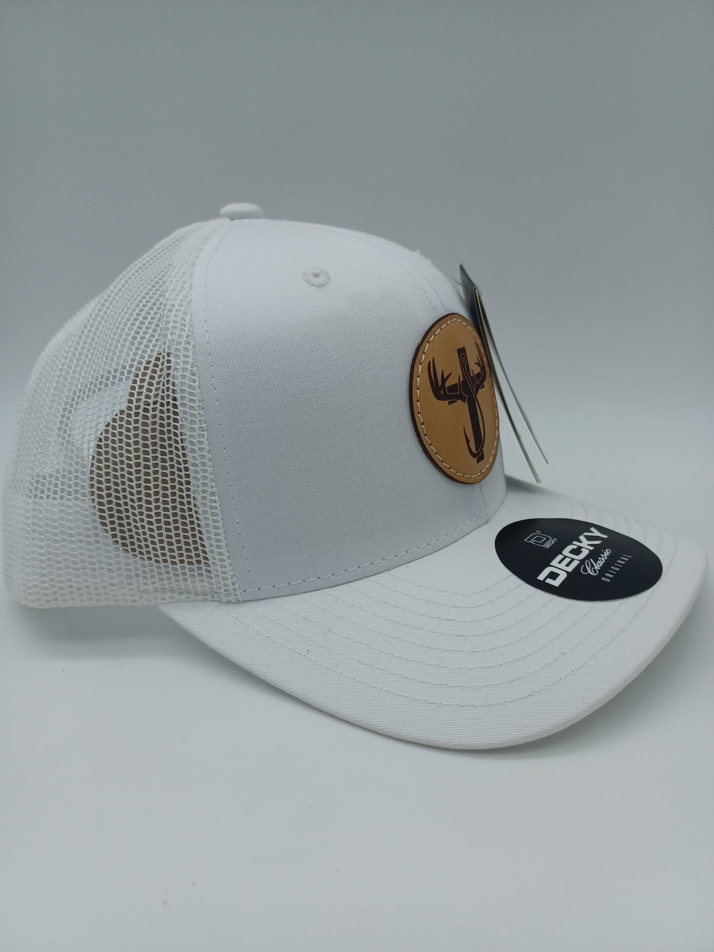 Cross / Antler / Hook - Leather Patch Hat