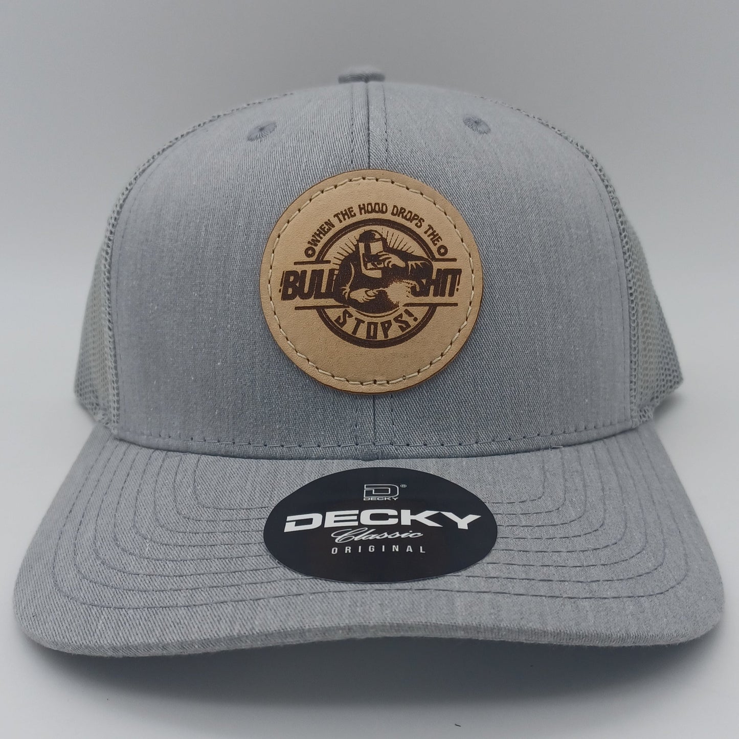 Bullsh!t Stops - Leather Patch Hat