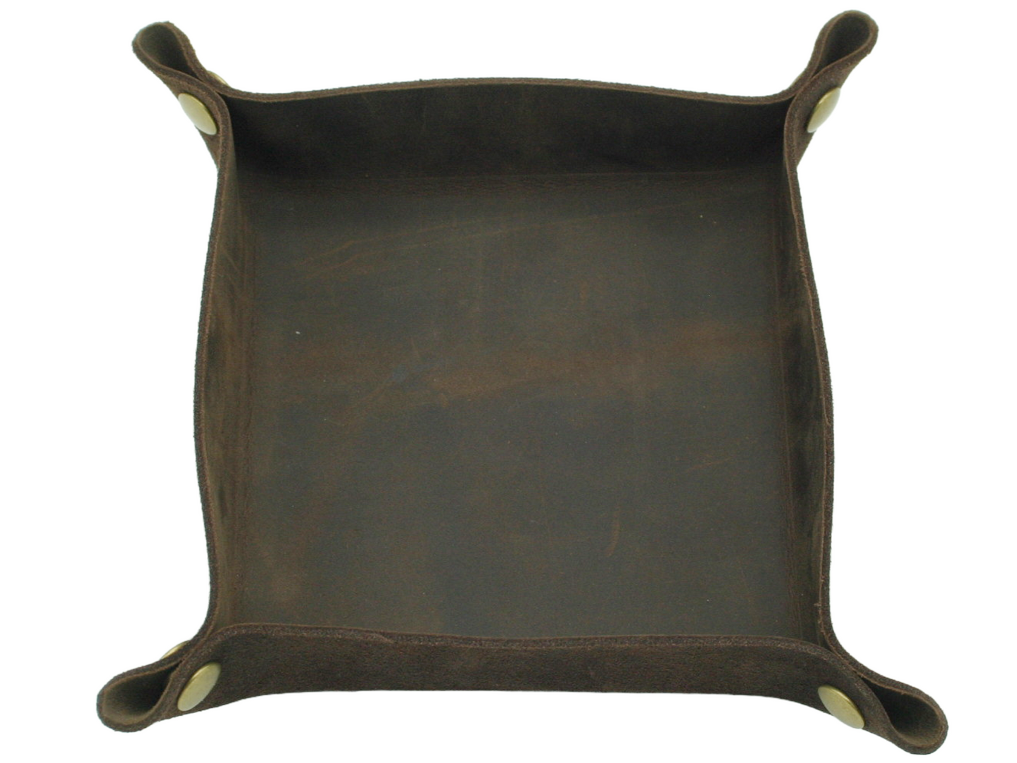 Rustic Leather Valet Tray