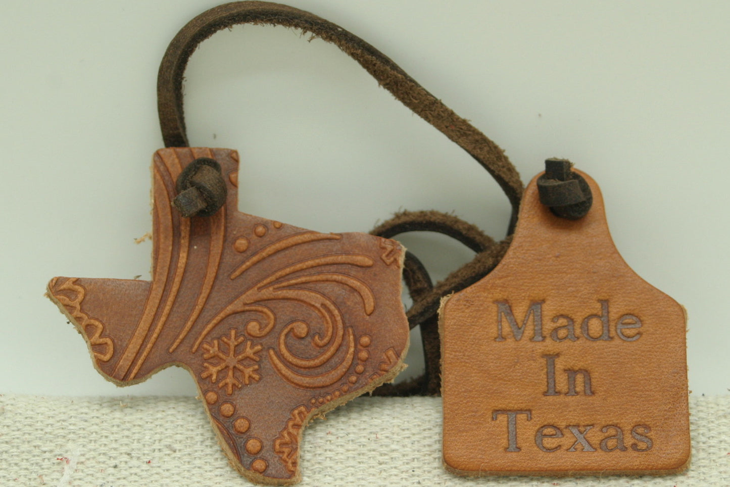 Air Freshener - Texas & Cow Tag - Wrap-Around