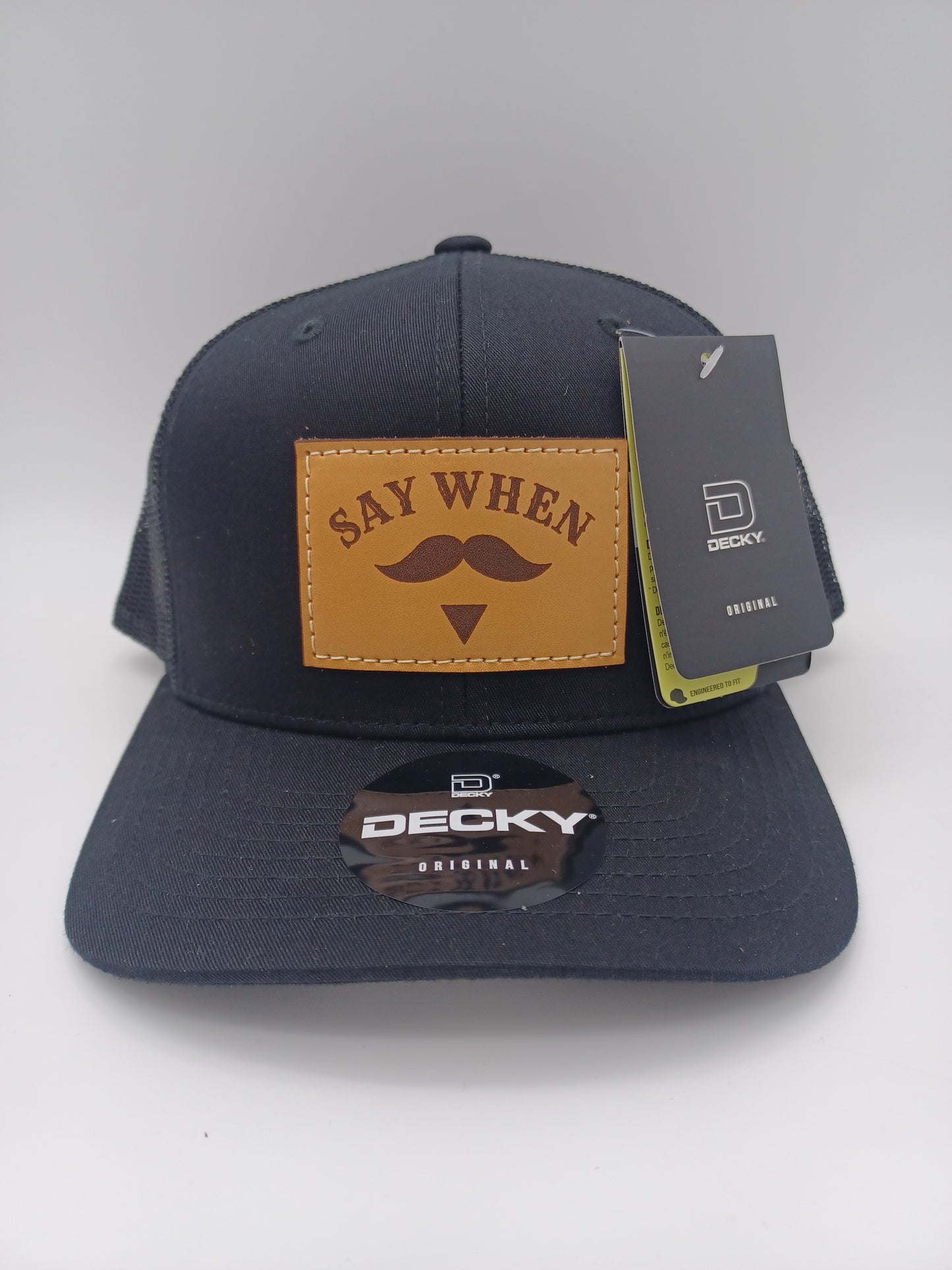 Say When - Leather Patch Hat