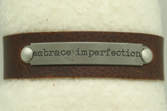 Motivational Bracelet - Embrace Imperfection
