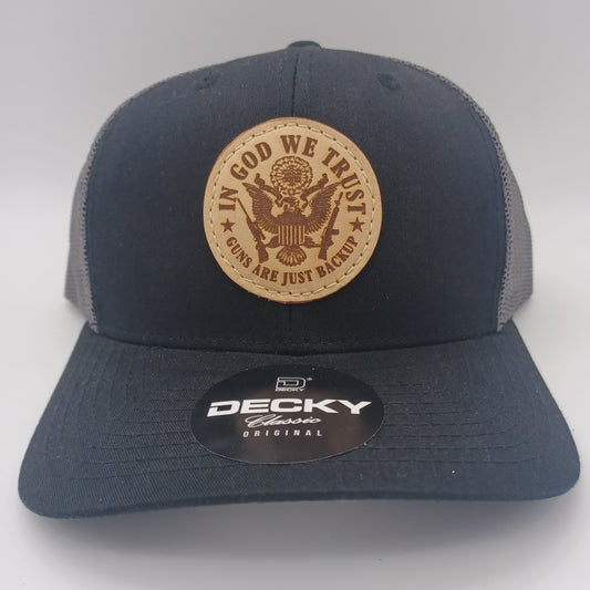In God We Trust - Leather Patch Hat