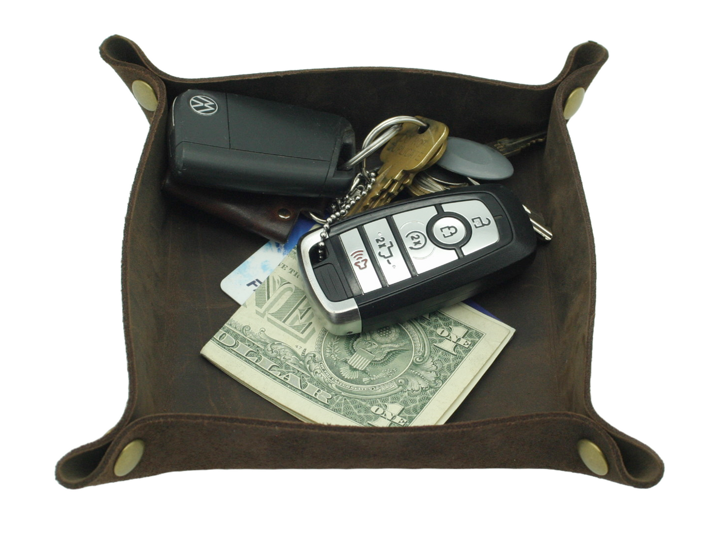 The "Bronson" Leather Valet Tray